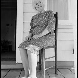 Mrs Silcock with returned chair