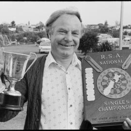 Darts, trophy winner