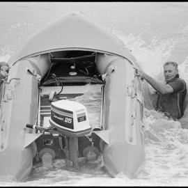 Zodiac rescue boat demonstration
