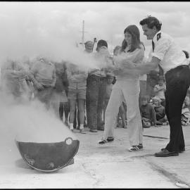 Fire prevention demonstration