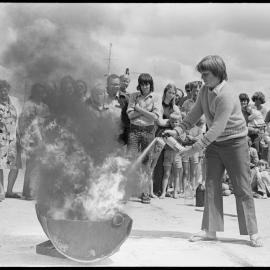 Fire prevention demonstration