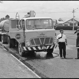 Oil spill diversion work