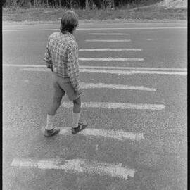 Pedestrian crossing practical joke 