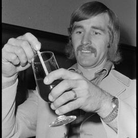 Kevin Dowdle at Cocktail contest - Orange Festival, 1974