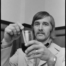Kevin Dowdle at Cocktail contest - Orange Festival, 1974