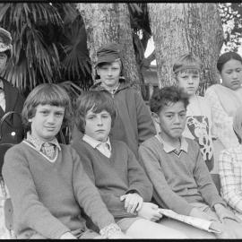 Children pose for photo