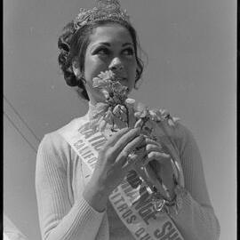 Michelle Sisk - Orange Festival parade, 1974
