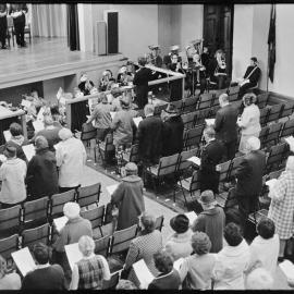 Memorial service for Norman Kirk - Tauranga Town Hall