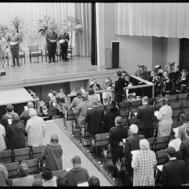 Memorial service for Norman Kirk - Tauranga Town Hall