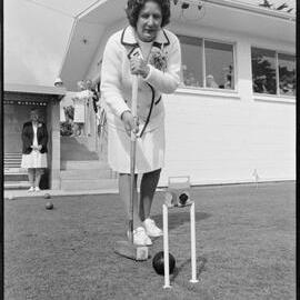 Croquet season opening - Hazel Waters