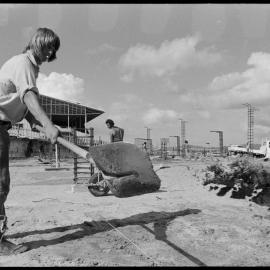 Foundations for new public stand at Tauranga Racecourse
