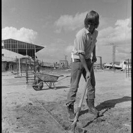 Foundations for new public stand at Tauranga Racecourse