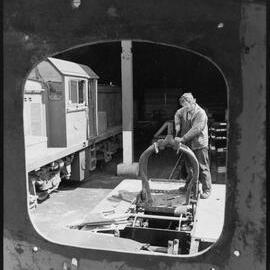 Volunteers restore locomotive