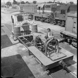 Volunteers restore locomotive