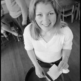 Rina Kollerie casts vote