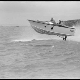 Powerboat racing in harbour
