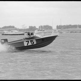 Powerboat racing in harbour