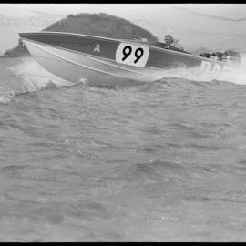 Powerboat racing in harbour