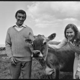 Exchange student visits farm