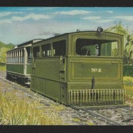 Sanitarium swap card: North Shore Steam Tram