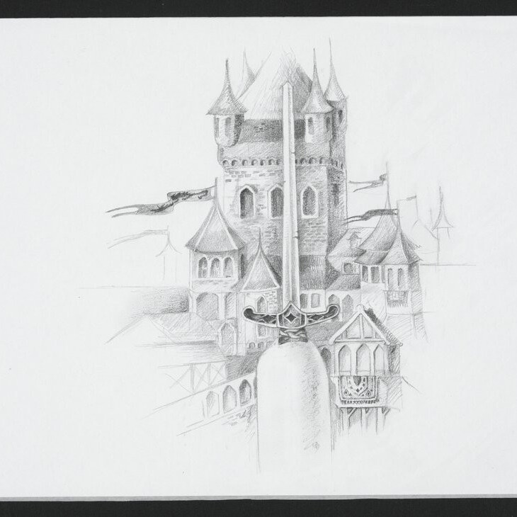 Illustrations for 'The Moondust Mirror'