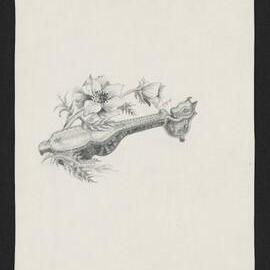 Flower and stringed instrument