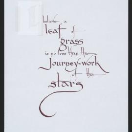 Illustrated quote (by Walt Whitman)