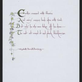 Illustrated quote by Elizabeth Barrett-Browning