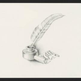 Quills, ink, parchments