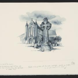 Church with Celtic cross