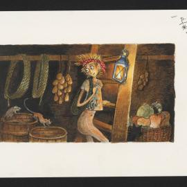 Boy in the hold of a ship