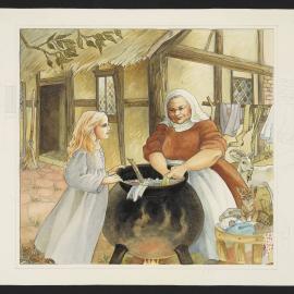 Illustration for The Other Side of Midnight - Washing in cauldron