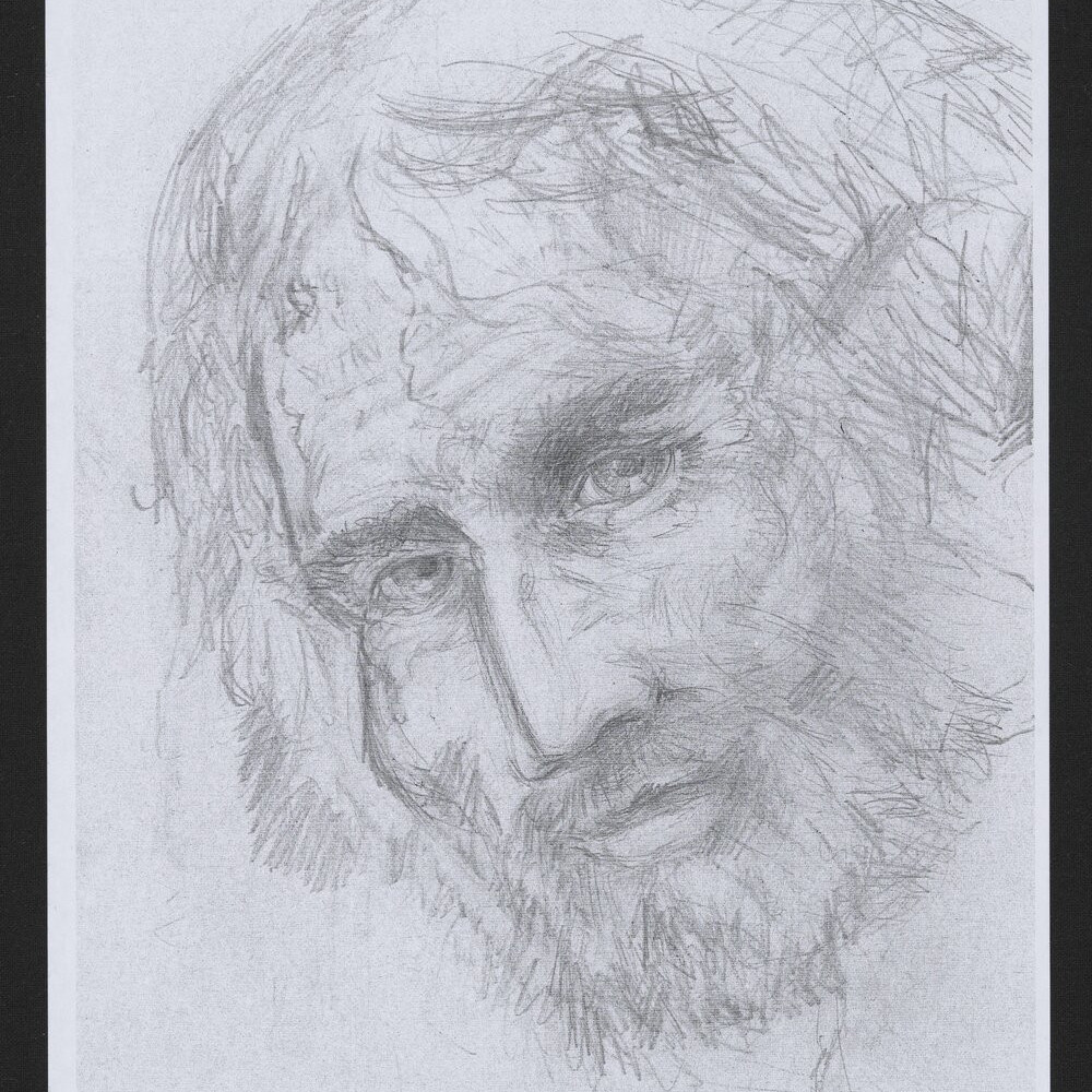 Photocopied sketches of Michael Hodgkins