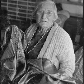 "Gadabout granny" Mrs R. J. Cornwell after her return from a two-month world tour.