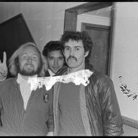 Teaching staff (?) at Tauranga Boys' College on the day of Prime Minister Norman Kirk's visit.