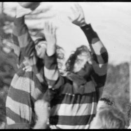 Rugby. Competing for the ball as Greerton plays Cadets in the senior game at Tauranga Domain.