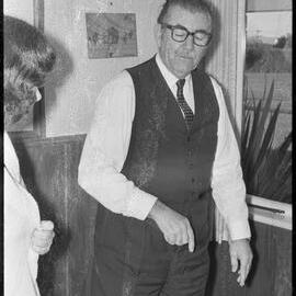 Major E. W. Round, administrator of the Tauranga Intellectually Handicapped Children's Society Opportunity Workshop and Whakaruru Hostel.