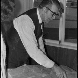 Major E. W. Round, administrator of the Tauranga Intellectually Handicapped Children's Society Opportunity Workshop and Whakaruru Hostel.