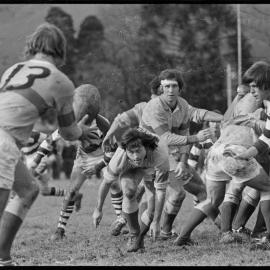 Rugby. Thames Valley versus Auckland at Paeroa Domain.