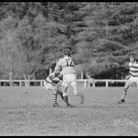 Rugby. Thames Valley versus Auckland at Paeroa Domain.