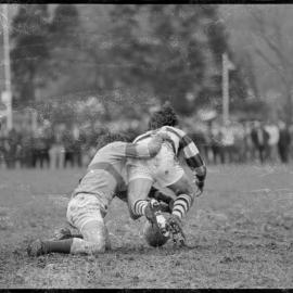 Rugby. Thames Valley versus Auckland at Paeroa Domain.