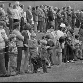 Rugby. Spectators at an unidentified club game.