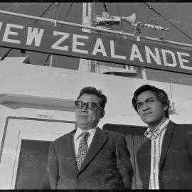 Captain Seon Songwon and Hape Watene.