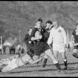 Rugby. New Zealand Juniors versus Thames Valley.