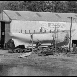 Yachting. This fibreglass shell was towed into Tauranga Harbour from Whangarei last Saturday.