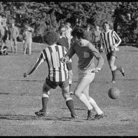 Football. Tauranga City versus Mt Roskill at the Wharepai ground (2-5).