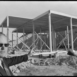Mount Maunganui's new reservoir under construction on the Mangatawa Hills.