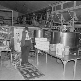 Producing Devon Icecream at Te Puke's dairy factory.