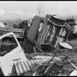 Car bodies at the Mount Maunganui Borough tip.