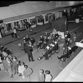 Tauranga Salvation Army Band plays in the new Spring Street pedestrian mall.